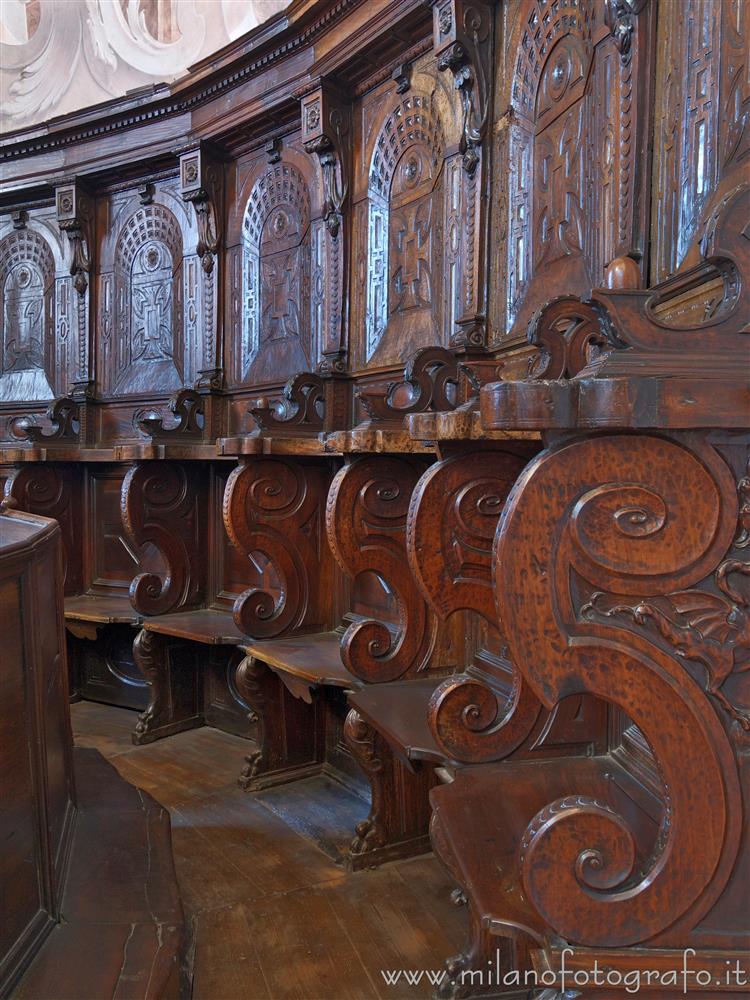 Sesto Calende (Varese, Italy) - Choir stalls in the Abbey of San Donato